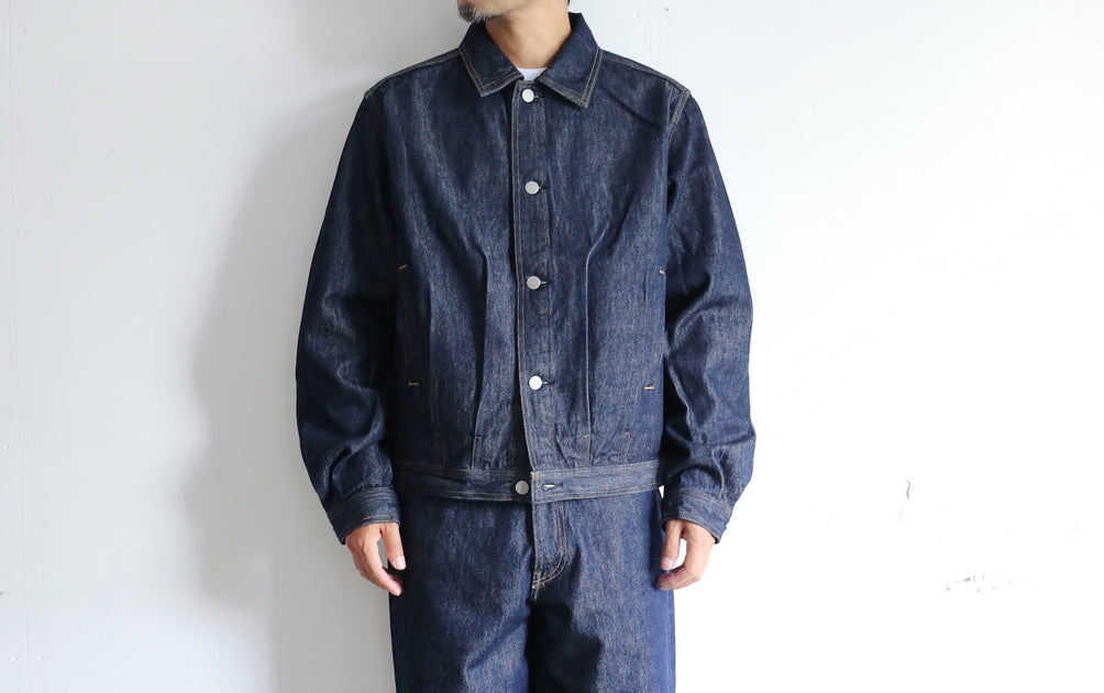 AURALEE WASHED HARD TWIST DENIM BLOUZON & HARD TWIST DENIM WIDE