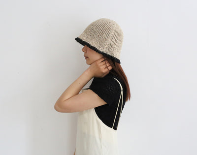 PHEENY Print-T COURT / Paper touch cloche hat