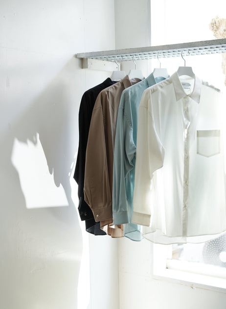 トップス Graphpaper Silicon Poplin Regular Collar Graphpaper Silicon Poplin Oversized Regular Collar Shirt – Chum!