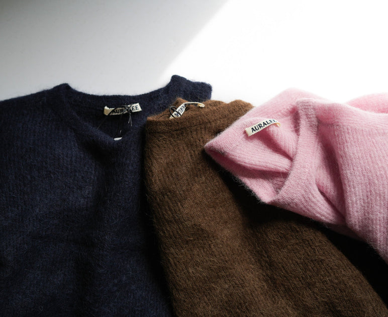 トップス AURALEE BABY SURI ALPACA SHEER KNIT P/O BABY SURI ALPACA SHEER KNIT P/O - AURALEE Official Website