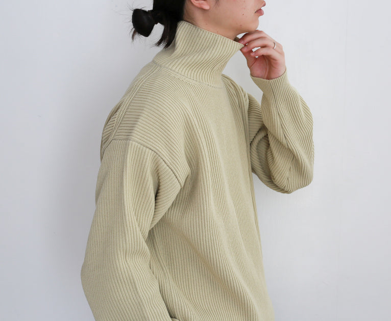 AURALEE SUPER FINE WOOL RIB KNIT TURTLE – Chum!
