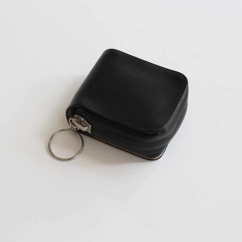 CEAL water repellent zip coin case/airpods case''BLACK''