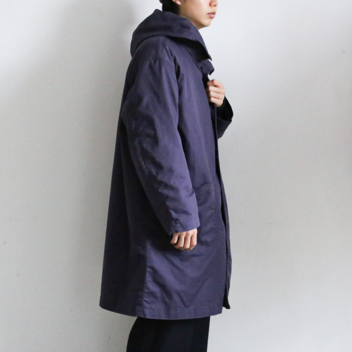 【2023AW】Graphpaper Pigment Drill Oversized Hooded Coat 