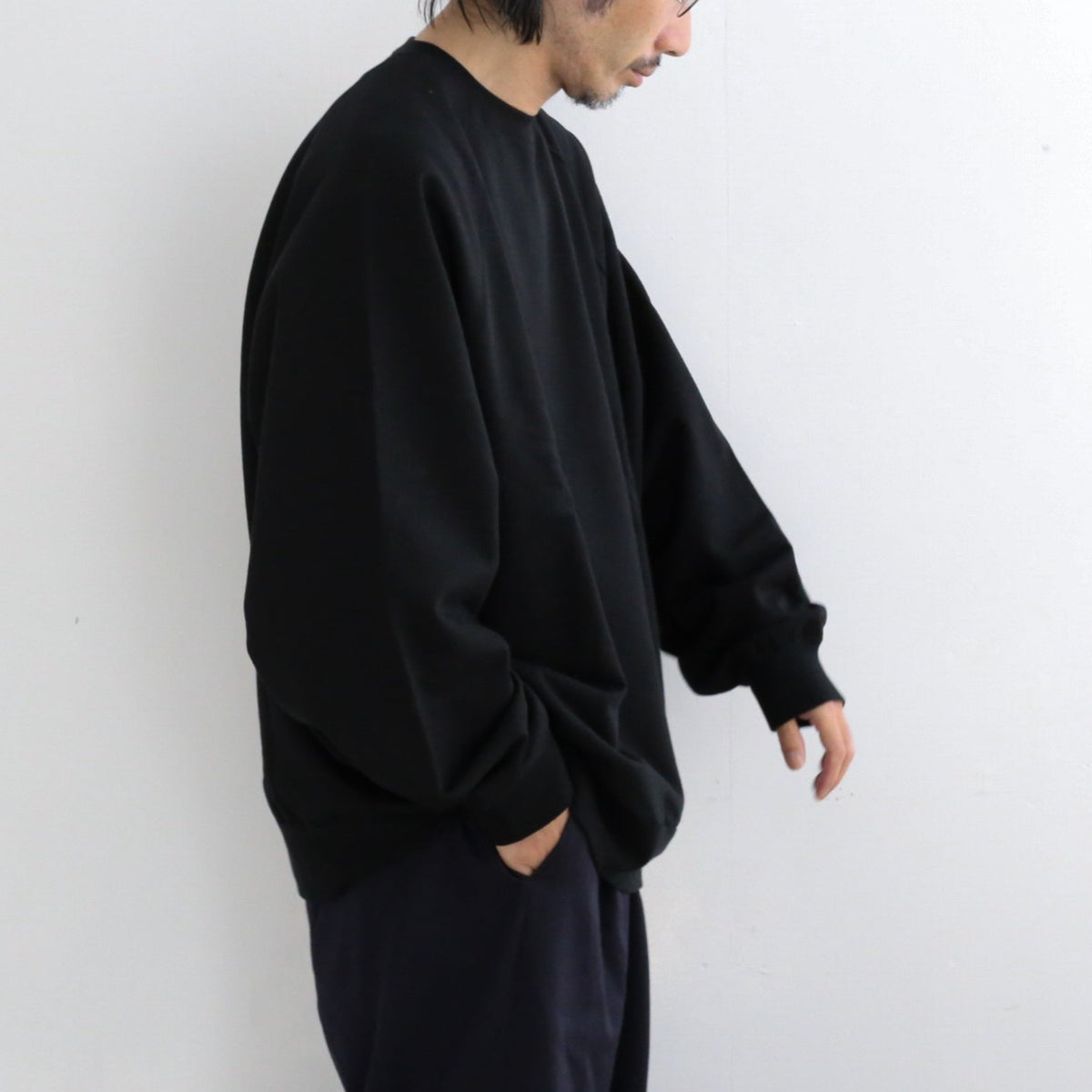 2024SS】Graphpaper Ultra Compact Terry Crew Neck Sweater 