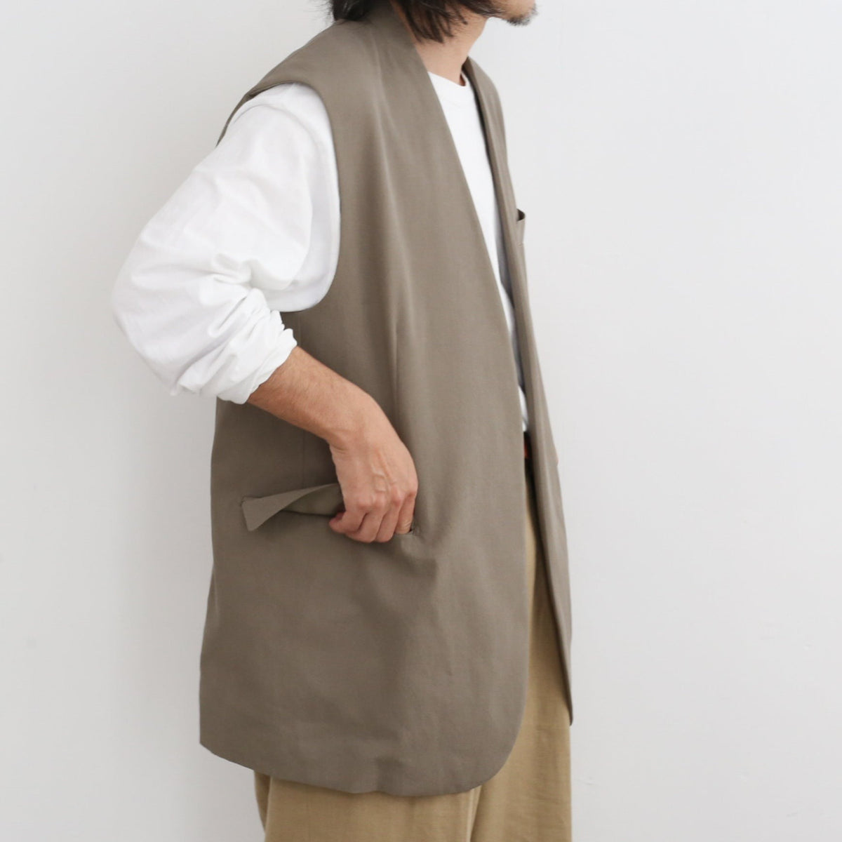 24SS】YLEVE COTTON VOILE GABARDINE NIDOM N/S JK – Chum!