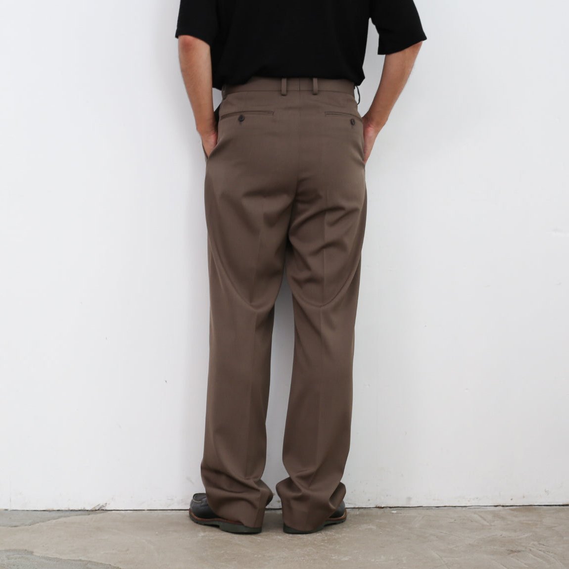 【24AW】AURALEE LIGHT WOOL MAX GABARDINE TWO-TUCK SLACKS 