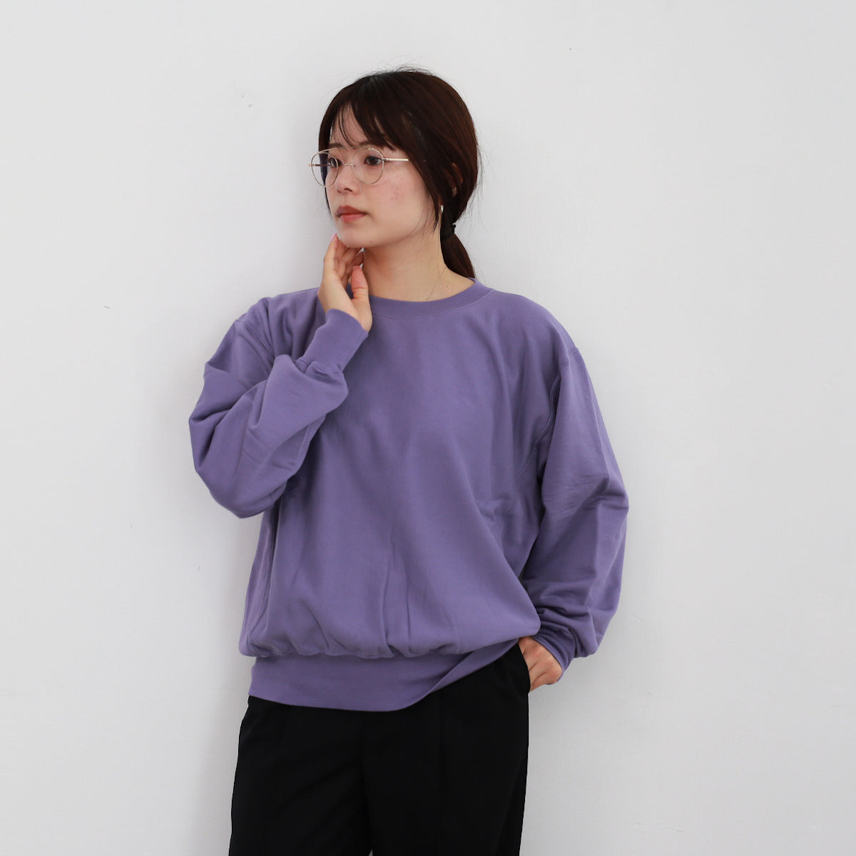 【24AW】AURALEE ELASTIC HIGH GAUGE SWEAT P/O 