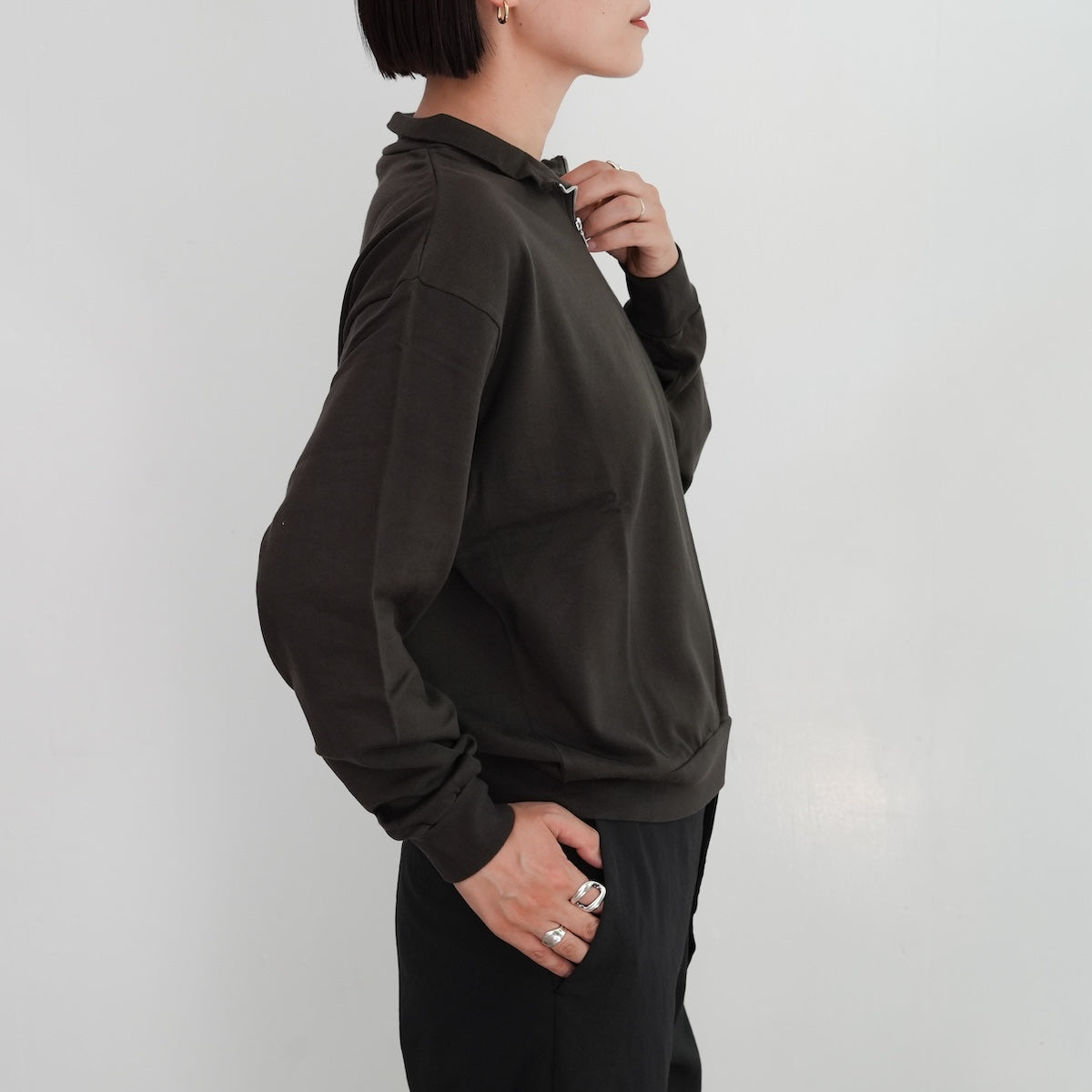 25AW】SUPER HIGH GAUGE SWEAT HALF ZIP P/O 