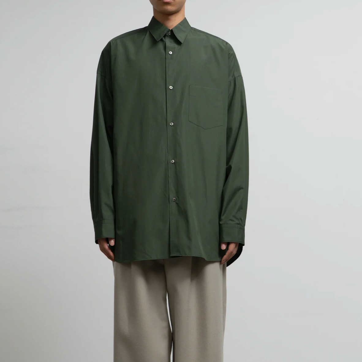 25AW】Graphpaper ALUMO for GP L/S Oversized Regular Collar Shirt