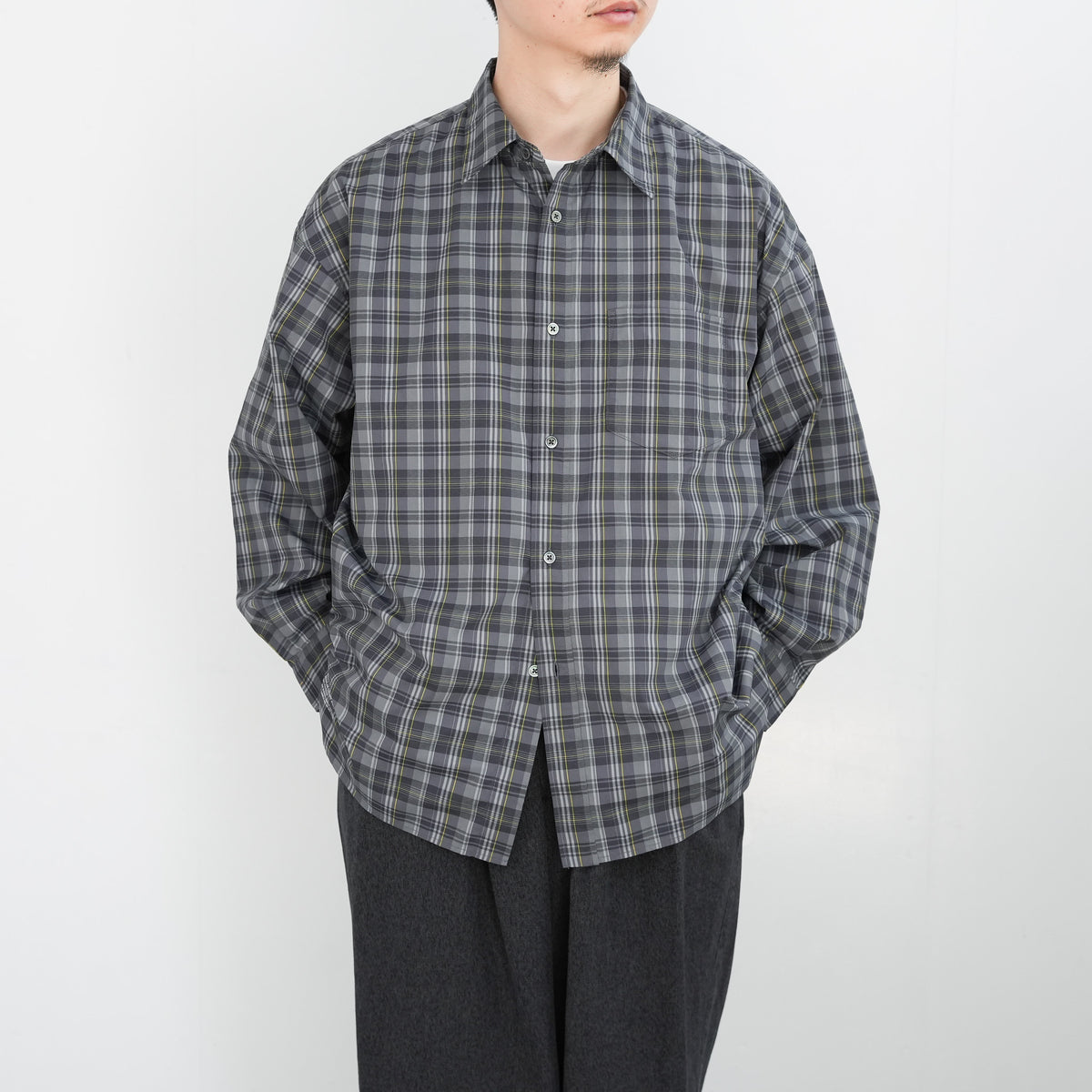 26SS】FreshService MADRAS DRY TECH REGULAR COLLAR SHIRT 