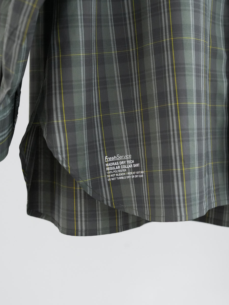 26SS】FreshService MADRAS DRY TECH REGULAR COLLAR SHIRT 