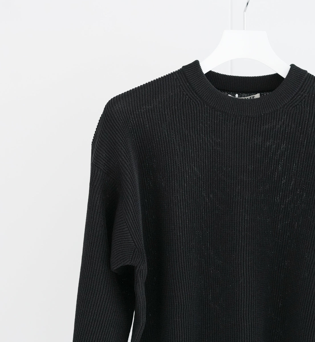 【くろ様】AURALEE FLAT YARN RIB KNIT P/O 26SS】AURALEE FLAT YARN RIB KNIT P/O