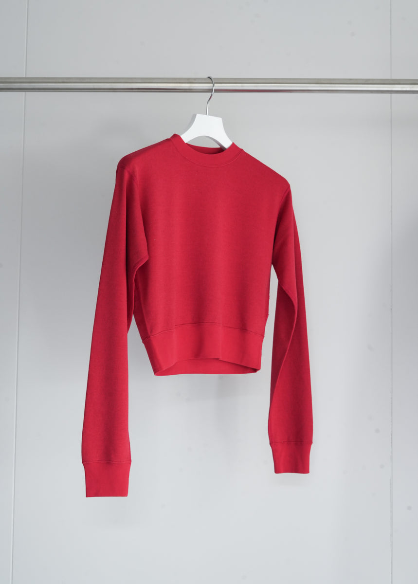 AURALEE Size 1 赤のスウェット　トップス AURALEE HIGH TWIST LIGHT SWEAT P/O 