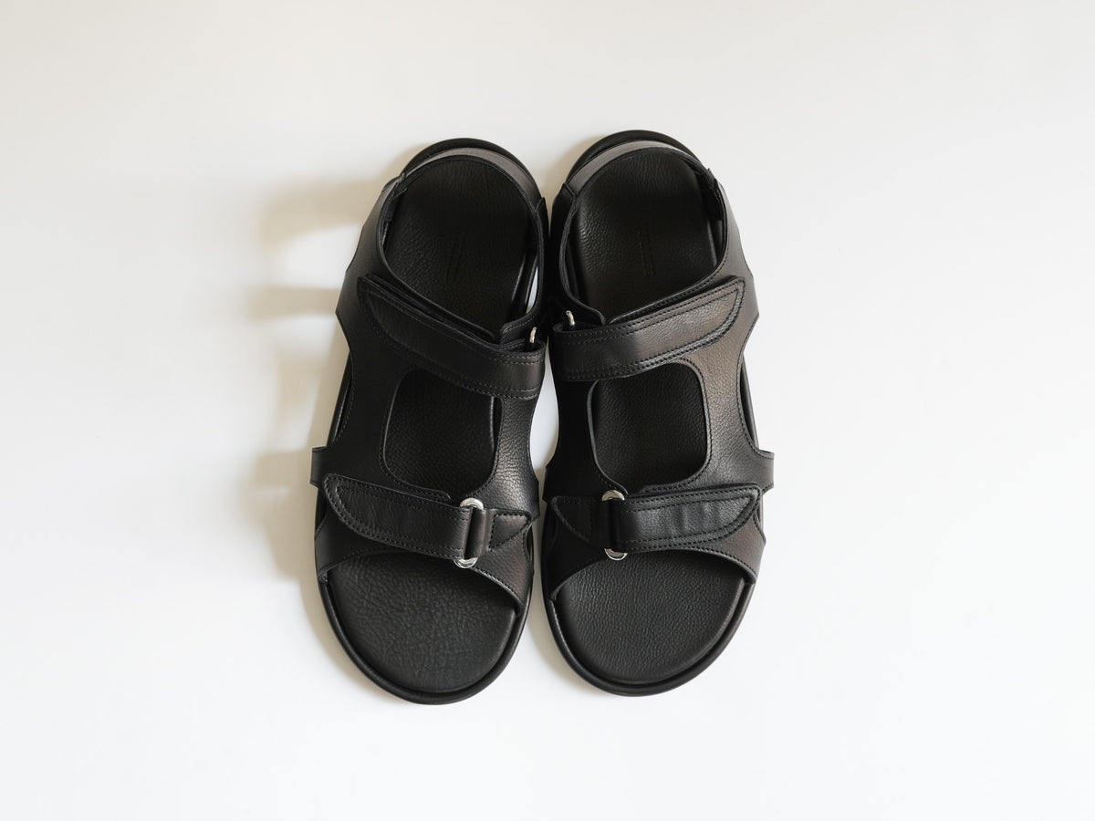 完売品 auralee 26SS レザーサンダル SIZE9 ブラック 26SS】AURALEE SOFT LEATHER FLIP-FLOPS 