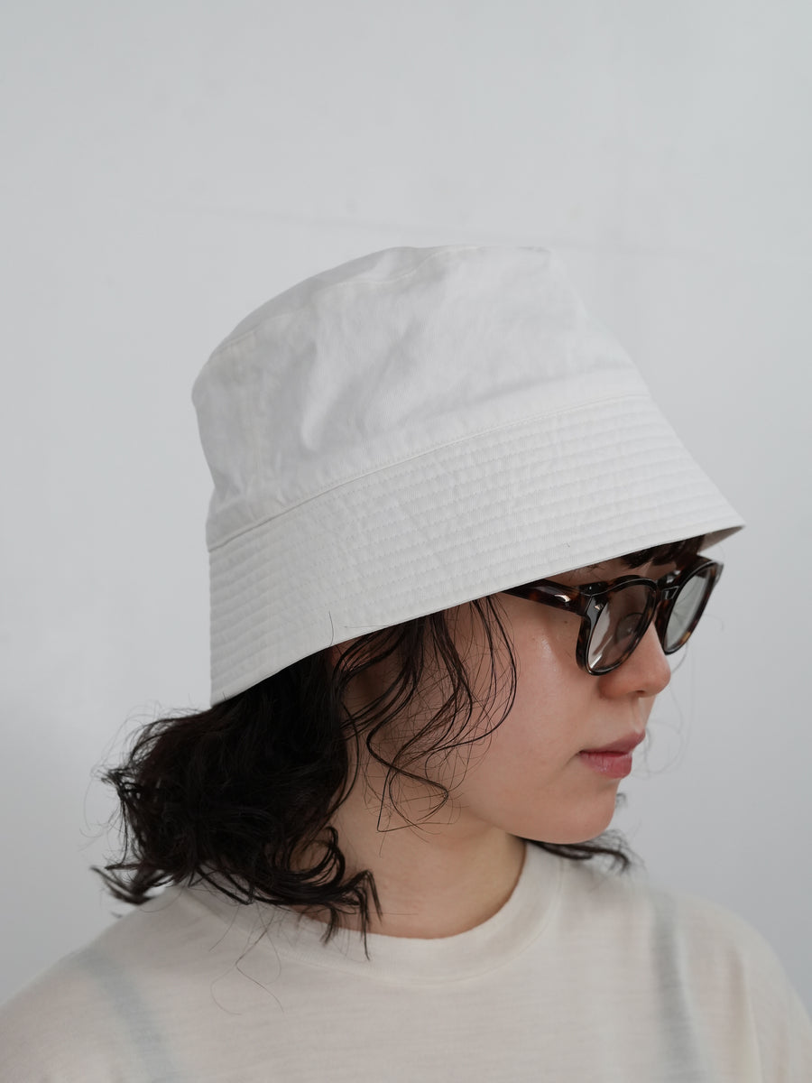 AURALEE GARMENT-DYED FINX CHINO BUCKET HAT MADE BY KIJIMA TAKAYUKI