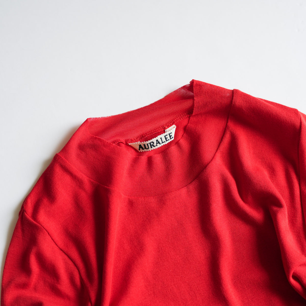 26AW]AURALEE SUPER HIGH GAUGE SHEER RIB L/S TEE 