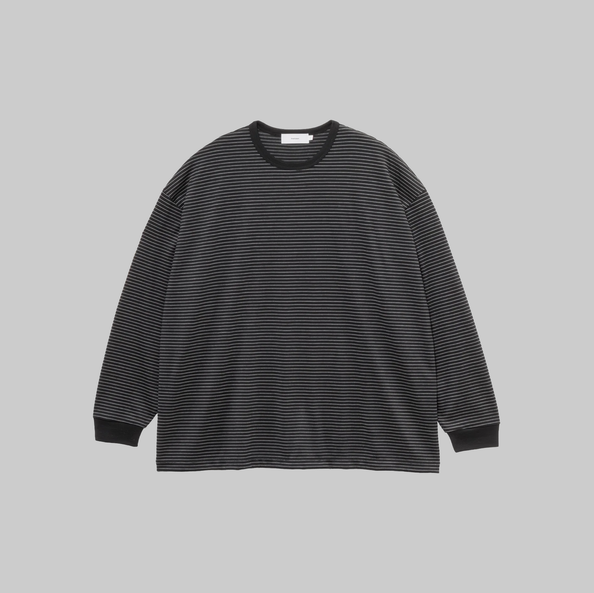26AW】Graphpaper Fine Wool Border L/S Crew Neck Tee 
