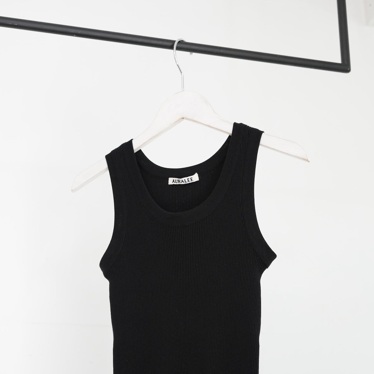 25SS】AURALEE COTTON HIGH GAUGE RIB KNIT TANK TOP 