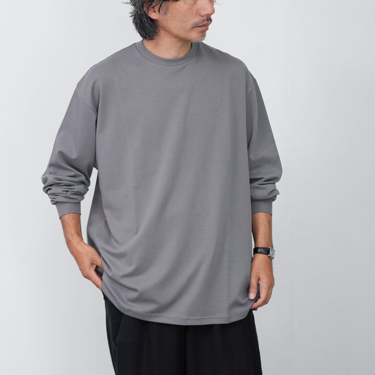26AW】Graphpaper Brushed Mockrody Crew Neck L/S Tee