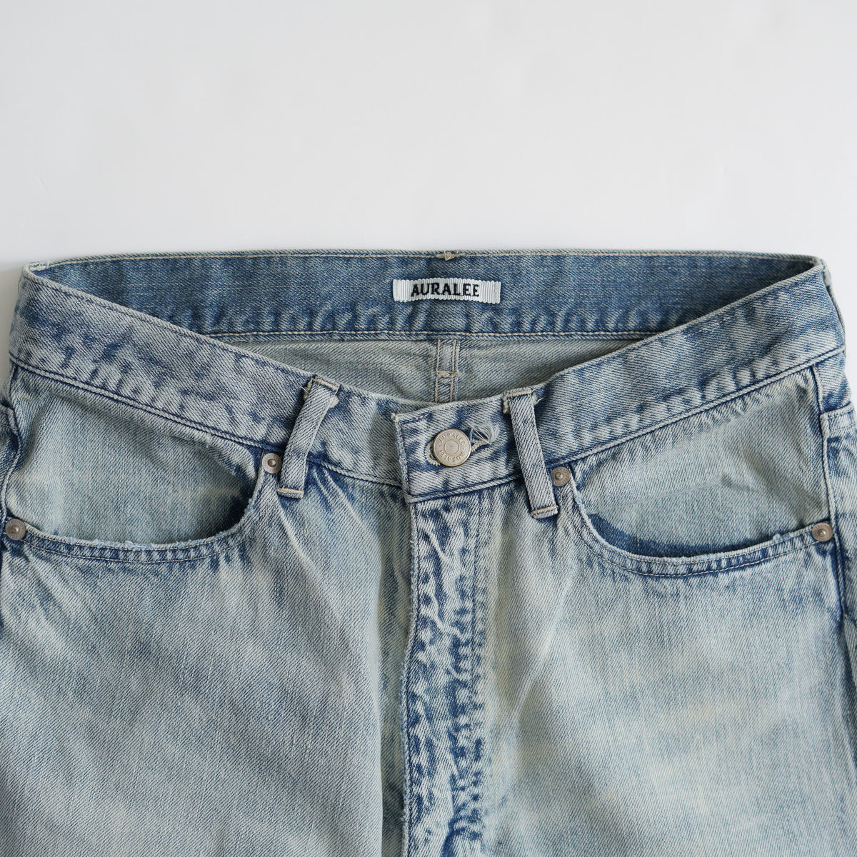 26SS】AURALEE FADED SELVEDGE LIGHT DENIM PANTS – Chum!
