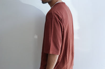 AURALEE  STRETCH LINEN JERSEY TEE