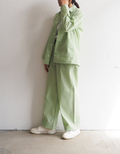 PHEENY Nylon cotton grosgrain easy pants / coverall jacket