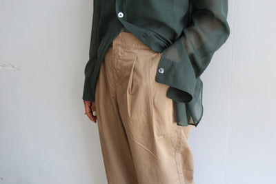 MEYAME COTTON WIDE PANTS