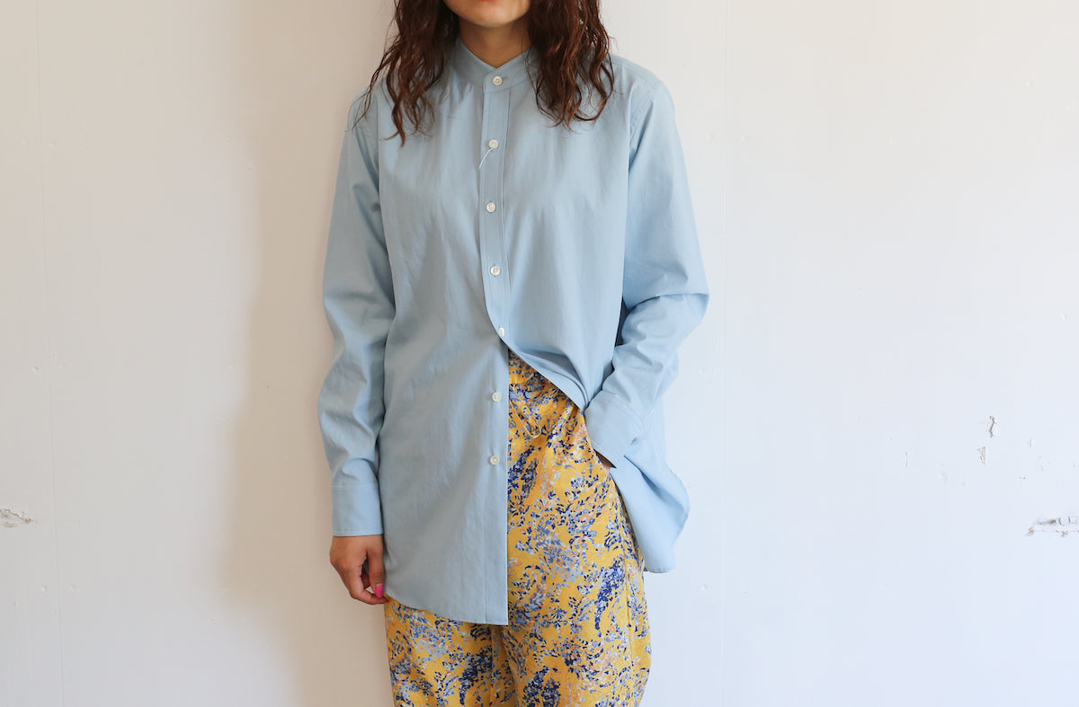 AURALEE WASHED FINX TWILL STAND COLLAR SHIRTS – Chum!