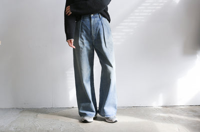 Graphpaper Selvage Denim TwonTuck Wide Pants