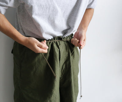 Graphpaper Cotton Linen Moleskin Parachute Pants