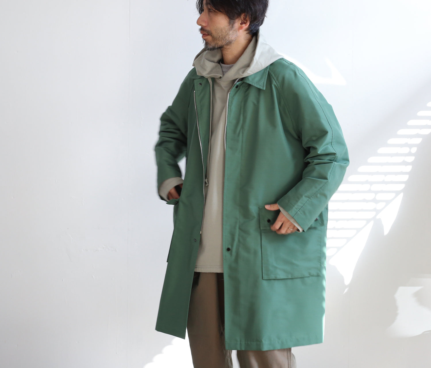 22SS 未使用 AURALEE SILK POLYESTER COAT www.krzysztofbialy.com