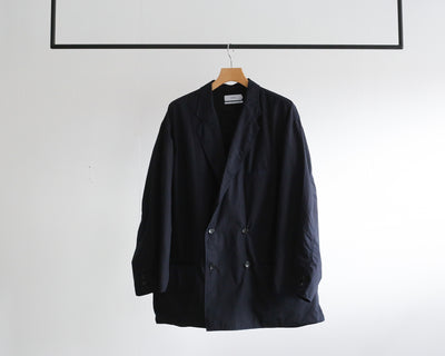 Graphpaper  Garment Dyed Poplin Oversized Double Jacket