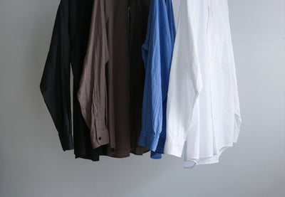 STILL BY HAND / SILK混 REGULAR COLLAR SHIRTS