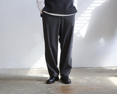 STILL BY HAND  SUMMER WOOL BAKER PANTS