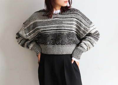 JöICEADDED Shallow Neck Knitted Pullover