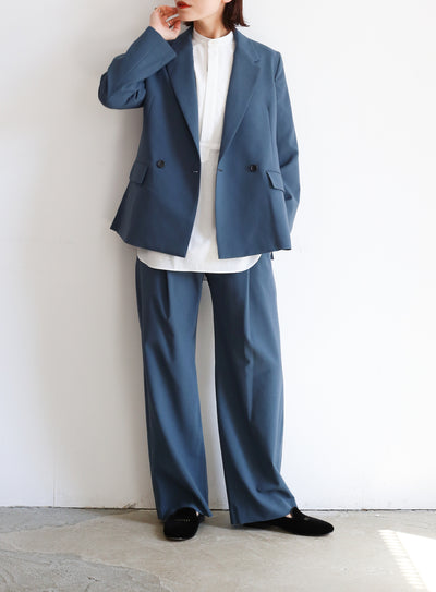 Graphpaper Round Scale Wool Double Jacket / Flare Pants