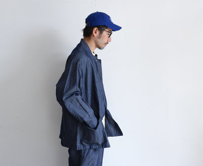 STILL BY HAND  和紙混 Chambray Work Jacket & Easy Pants