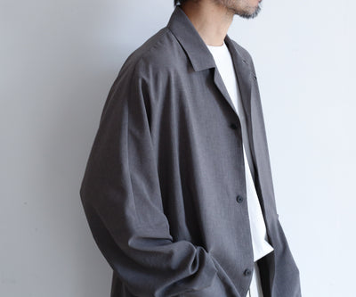 STILL BY HAND 強撚Polyester Dolman Sleeve Jacket