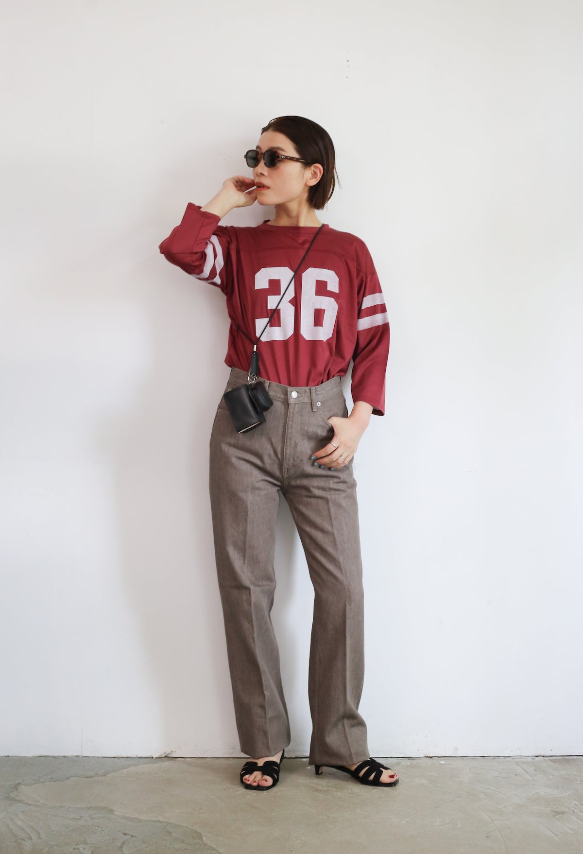 AURALEE HARD TWIST DENIM 24インチ Brown