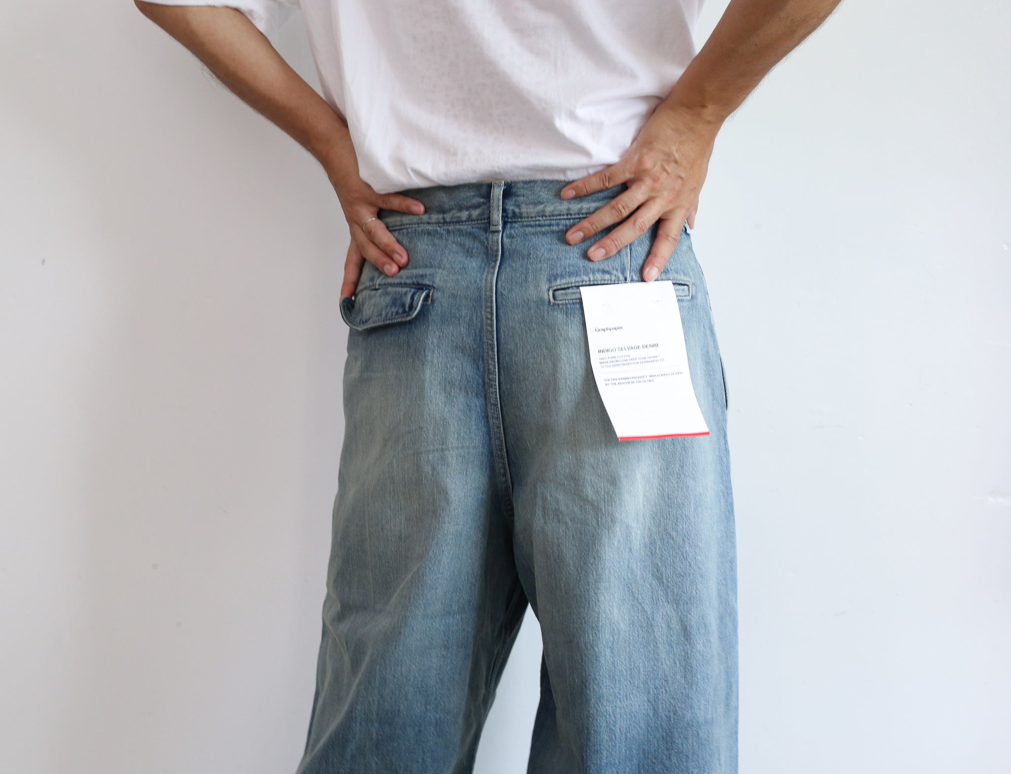Graphpaper Selvage Denim Two Tuck Pants -LIGHT FADE- – Chum!