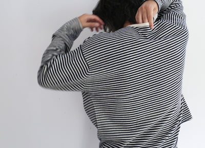 BODHI RELAX BORDER LONGSLEEVE TEE