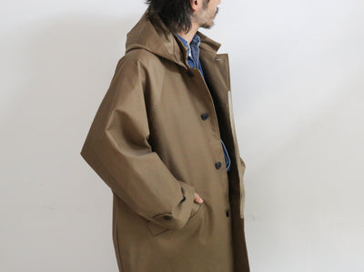 STILL BY HAND Moleskin Hooded Coat