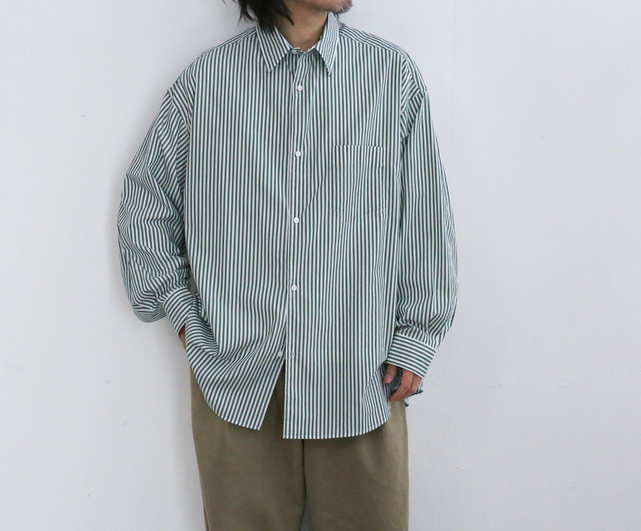 Graphpaper Broad L/S Oversized Regular Collar Shirt – Chum!