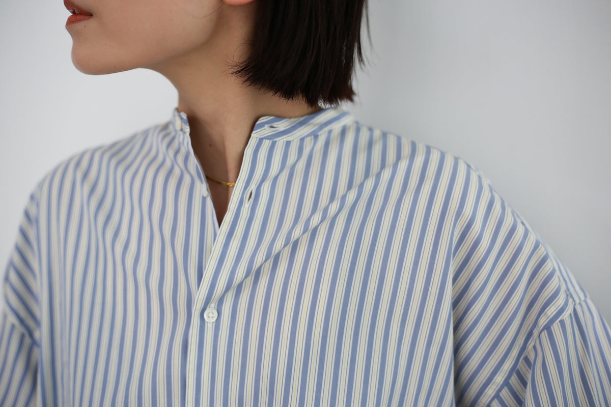 【定番・24AW】Fine Wool Oversized Band Collar 24AW】Graphpaper Broad L/S Oversized Band Collar Shirt – Chum!