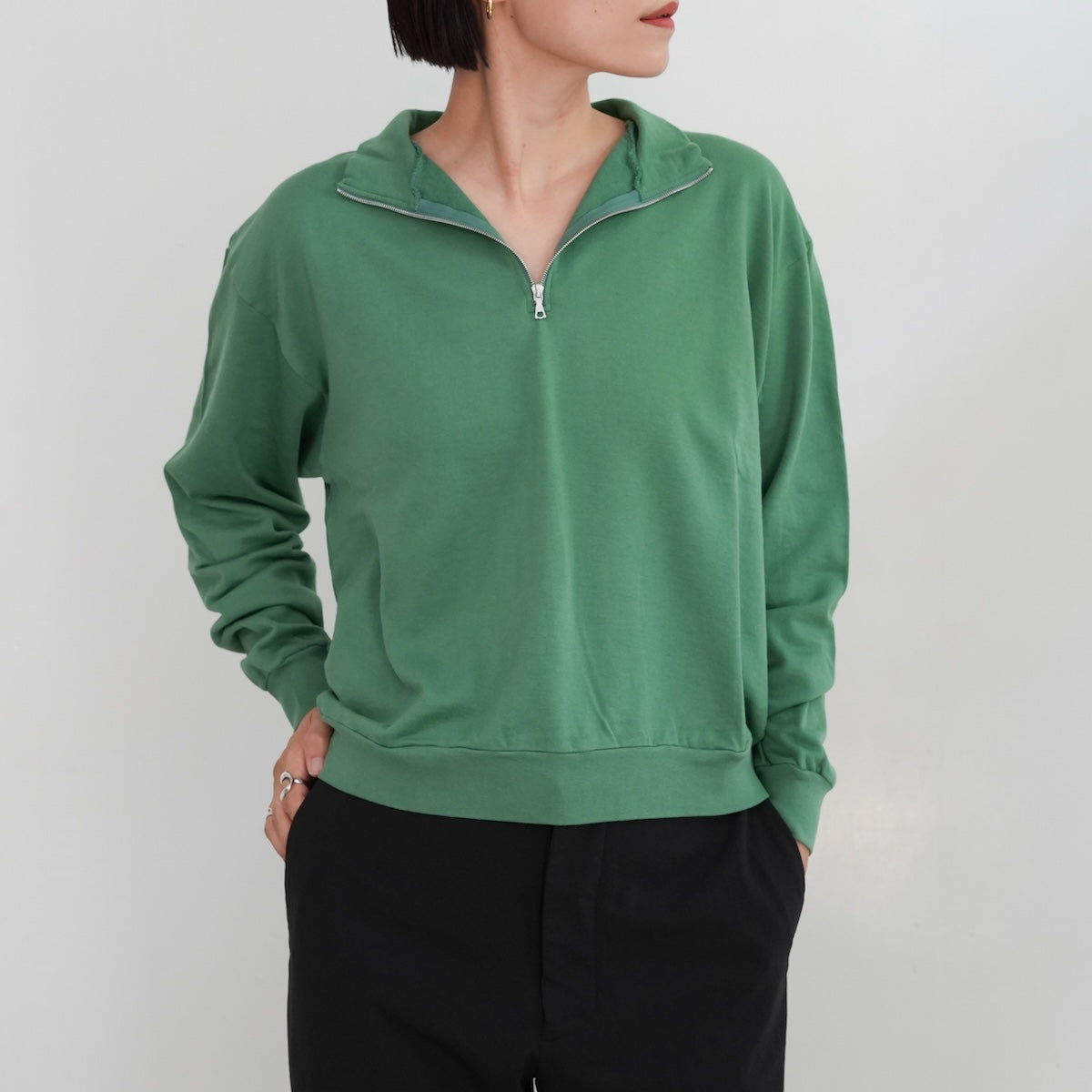 SUPER HIGH GAUGE SWEAT HALF ZIP P/O – Chum!