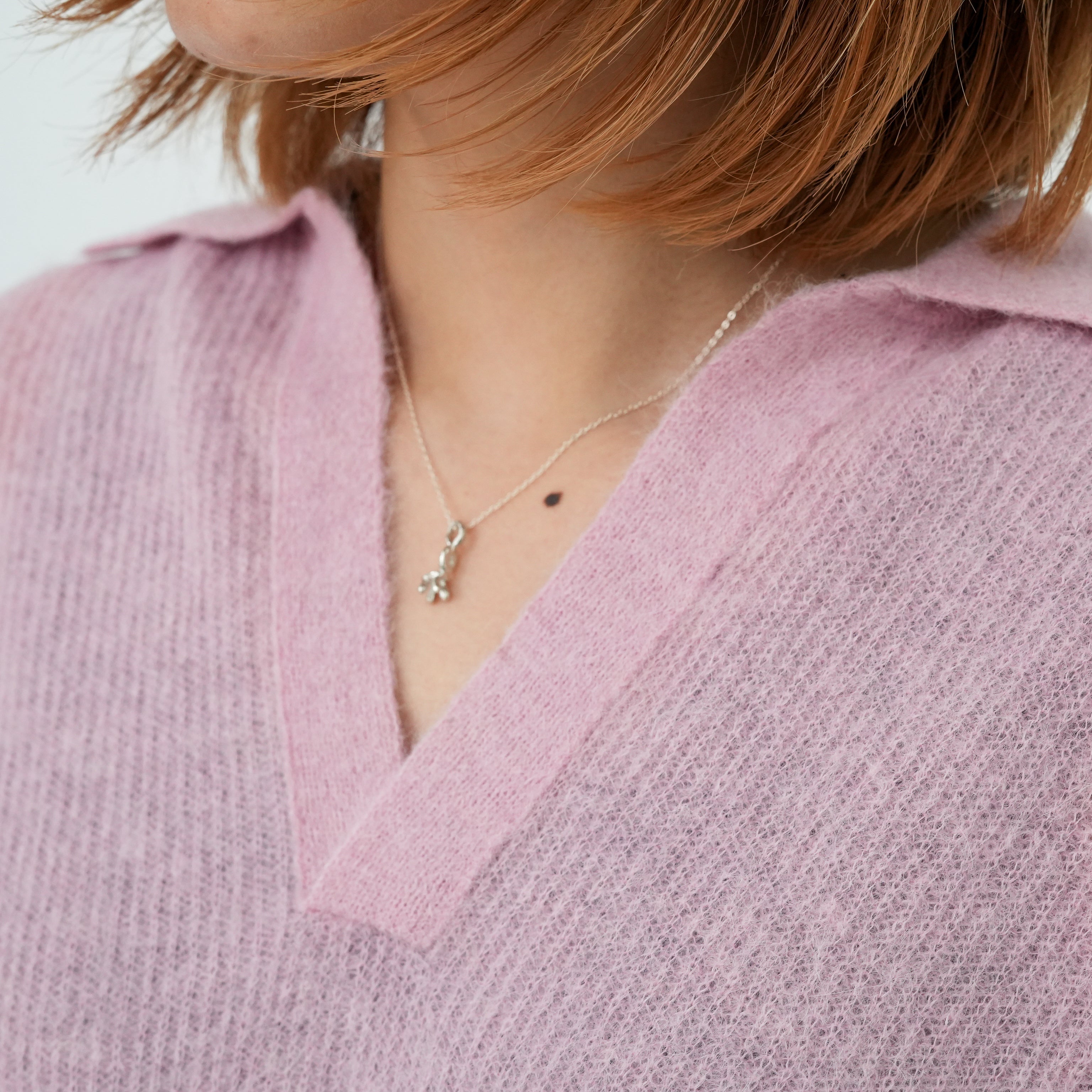 AURALEE BABY SURI ALPACA SHEER KNIT SKIPPER POLO – Chum!