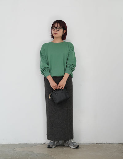 AURALEE SUPER HIGH GAUGE SWEAT P/O