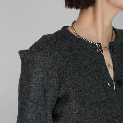 PHEENY Mohair mesh tanktop & dress / Extra fine lambs cardigan