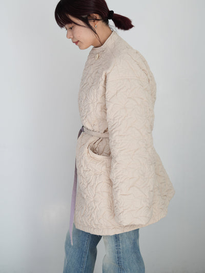 JöICEADDED Geometric Leaves Quilted RV Coat