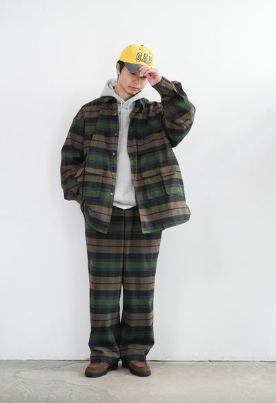 FreshService FLANNEL CHECK MULTI POCKET SHIRT / UTILITY OVER PANTS